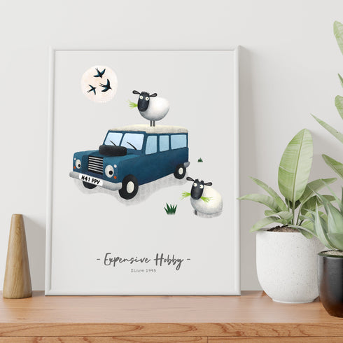 Expensive Hobby - Landy Personalised Print